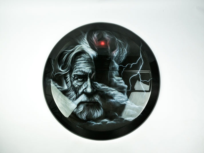 Custom Airbrushed Brabus Carbon Fiber Spare Tire Cover for G-Wagon W463 W463A